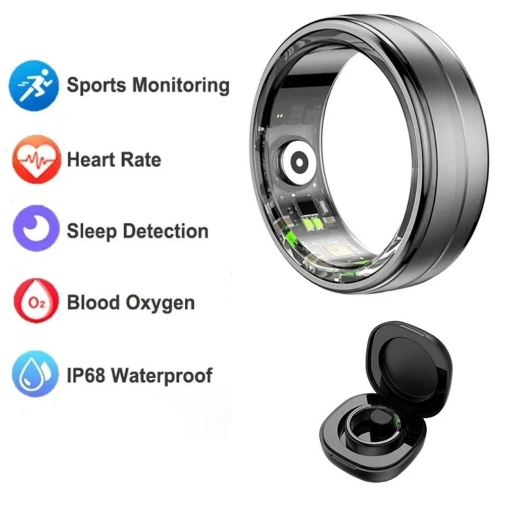 Smart Ring Black Sz  10